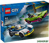 City 60415 Погоня на полицейской машине и маслкаре