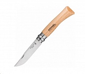 Картинка Нож туристический OPINEL №7 / 000654 (нержавеющая сталь, бук, блистер)