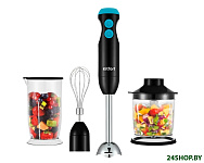 Картинка Блендер погружной KITFORT КТ-3041-3 (черный/бирюзовый)
