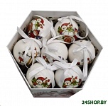 Картинка Набор ёлочных шаров папье-маше Winter Glade 7514G020 (14 шт)