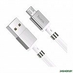 Картинка Кабель Hoco U91 Magic Magnetic USB - Micro-USB (1 м, белый)
