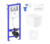 Картинка Унитаз Lavinia Boho Relfix Aveo Rimless 7 в 1 87040129 (белое стекло)