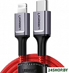 US298 20309 USB Type-C - Lightning (1 м, красный)