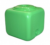 Картинка Бак для душа Альтернатива 100 л (с пластиковым шаровым краном, зеленый)