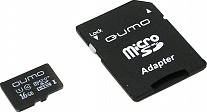 Картинка Карта памяти QUMO microSDHC (Class 6) 8Gb (SD adapter) (QM8(G)MICSDHC6)