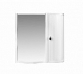 Картинка Шкаф с зеркалом для ванной Berossi Hilton Premium Right НВ 33701000 (снежно-белый)