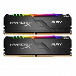 Картинка Оперативная память HyperX Fury RGB 2x8Gb KIT DDR4 DIMM HX436C17FB3AK2/16