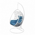 Кресло подвесное AksHome Bali (белый/синий)