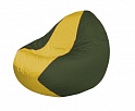 Бескаркасное кресло Flagman Classic К2.1-218 (желтый/темно-оливковый)
