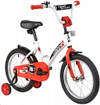 Картинка Детский велосипед NOVATRACK 163STRIKE.WTR20 (белый-красный)