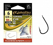Крючки с поводком KAMATSU TOMARU FC (серый) (# 10 10 шт)