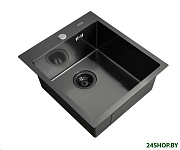 Картинка Кухонная мойка Arfeka AF 450х505 Black PVD Nano
