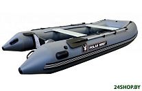 Картинка Надувная лодка Polar Bird Merlin PB-385M ПБ45 стеклокомпозит (серый)
