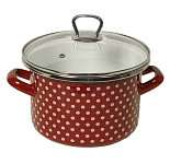 Картинка Кастрюля Omelia 1-2250111 (горох, бордовый)