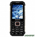 Картинка Кнопочный телефон Maxvi T12 (черный)