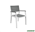 Стул пластиковый Keter Harmony Armchair 236052 (белый/серый)