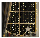 Картинка Световой дождь Luazon Занавес 360 LED 2х1.5м (теплый белый) 2361722