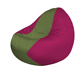 Картинка Бескаркасное кресло Flagman Classic К2.1-240 (оливковый/фуксия)