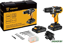DKCD20V 080-1009 (с 2-мя АКБ, кейс, оснастка)