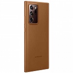Картинка Чехол SAMSUNG Leather Cover для Galaxy Note 20, brown (EF-VN980LAEGRU)