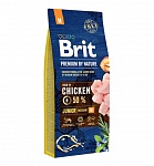 Картинка Сухой корм для собак Brit Premium by Nature Junior M 15 кг