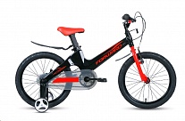 Картинка Детский велосипед FORWARD Cosmo 16 2.0 (чёрный/красный, 2021)
