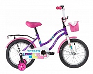 Картинка Детский велосипед Novatrack Tetris 16 2020 161TETRIS.VL20 (фиолетовый/белый)