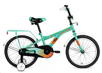 Картинка Детский велосипед Forward Crocky 18 2022 (бирюзовый/оранжевый)