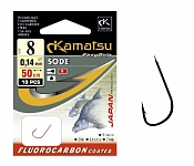 Крючки с поводком KAMATSU SODE FC (серый) (# 10 10 шт)