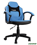 Картинка Кресло детское CHAIRMAN Kids 110 (чёрный/голубой)