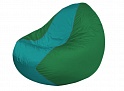 Бескаркасное кресло Flagman Classic К2.1-263 (бирюзовый/зеленый)