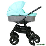 Картинка Детская универсальная коляска Smile Line Serenade 20 2 в 1 (Se 27, светло-серый/мятный)