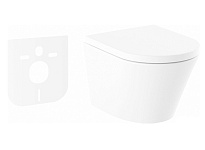 Картинка Унитаз Lavinia Boho Biore Rimless 21010006 (чаша, пневмокрышка, шум-я)