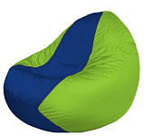 Картинка Бескаркасное кресло Flagman Classic К2.1-181 (синий/салатовый)