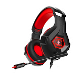 Картинка Наушники Jet.A GHP-250 (черный/красный)