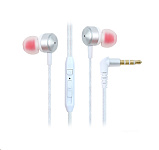 Картинка Наушники Vixion X24 (серебристый/белый)