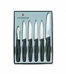 Картинка Набор кухонных ножей Victorinox Swiss Classic (5.1113.6) (черный)