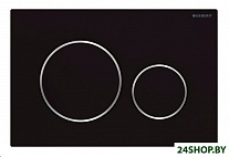 Картинка Панель смыва Geberit Sigma 20 New 115.882.14.1 (черный матовый лак/хром глянцевый)