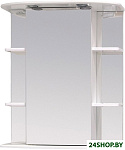Шкаф с зеркалом Глория 60.02 правый (белый) [206008]