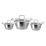 Картинка Набор кастрюль Mercury MC-1642