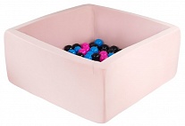 Картинка Сухой бассейн Misioo 90x90x40 200 шаров (светло-розовый)