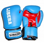 Картинка Перчатки боксе тренировочные LIBERA LIB-704-8 унц. (синие)