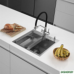 Eco AR мойка 500*500, коландер G, дозатор Satin Decor Millet