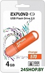 Картинка USB флэш-накопитель EXPLOYD 4GB-570-оранжевый
