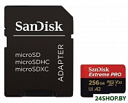 Картинка Карта памяти SanDisk Extreme PRO SDSQXCZ-256G-GN6MA microSDXC 256GB (с адаптером)