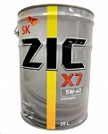 Картинка Моторное масло ZIC X7 5W-40 20л