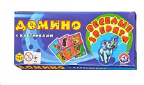 Картинка Настольная игра ТехноК Домино Веселые зверята