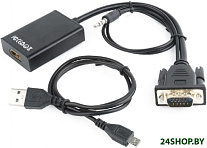 Переходник Cablexpert A-VGA-HDMI-01 (черный)