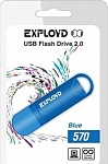 Картинка Флеш-память USB EXPLOYD 64GB 570 (синий)