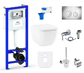 Картинка Унитаз Lavinia Boho Relfix One 10 в 1 98010018 (хром пластик)